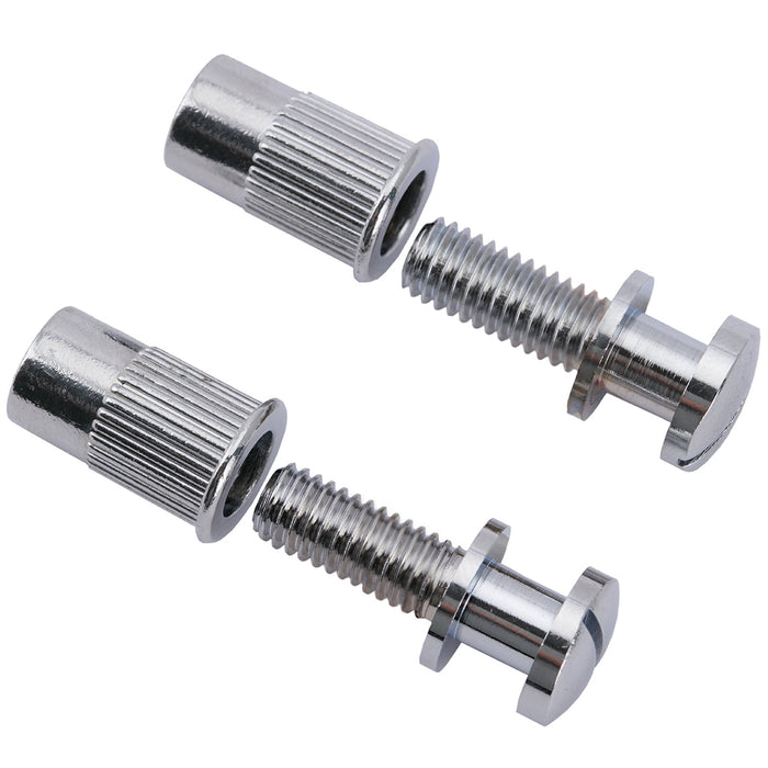 musiclily pro metric mounting stud and bushing for epiphone lp style electric guitar wraparound bridge mx2212 2p, nickel