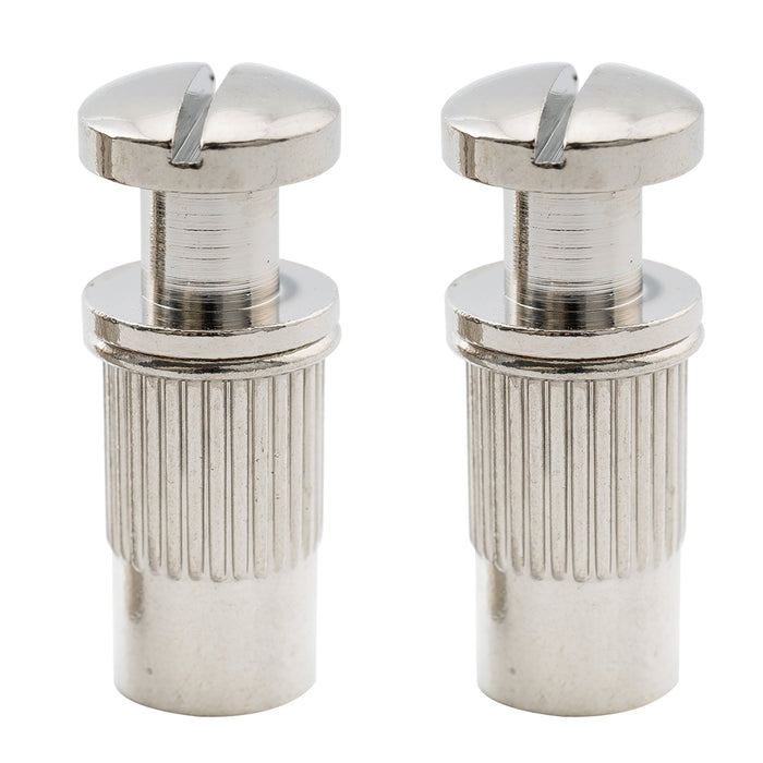 musiclily pro metric mounting stud and bushing for epiphone lp style electric guitar wraparound bridge mx2212 2p, nickel