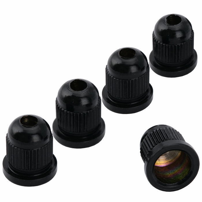 musiclily pro 10 2mm steel through body string mounting ferrules for electric bass mx2214 5p, black
