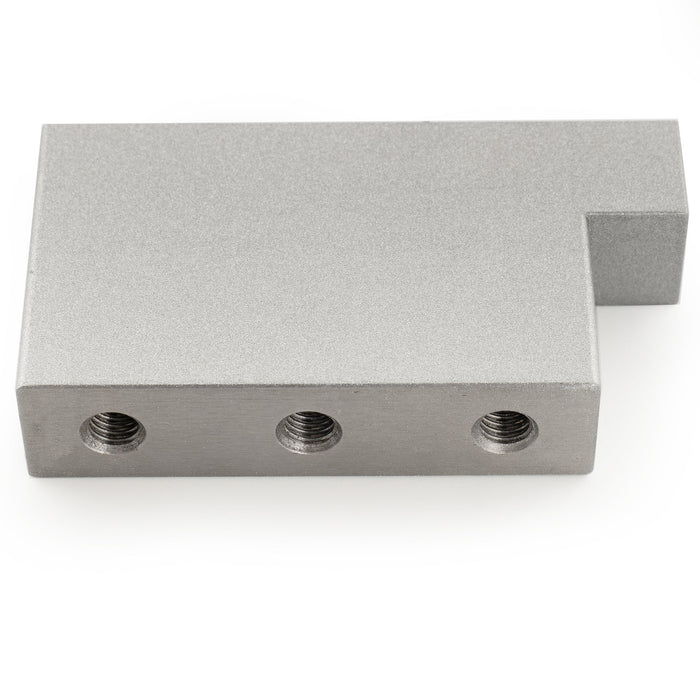 detail of musiclily ultra 32mm full solid steel l shaped tremolo block for electric guitar floyd rose locking tremolo bridge mx2235p