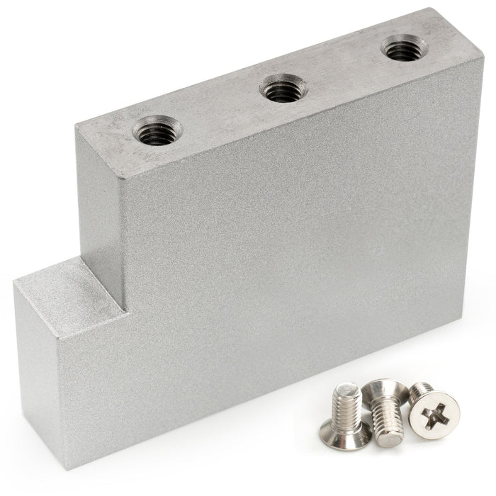 musiclily ultra 42mm full solid brass steel l shaped tremolo block for electric guitar floyd rose locking tremolo bridge mx2235p