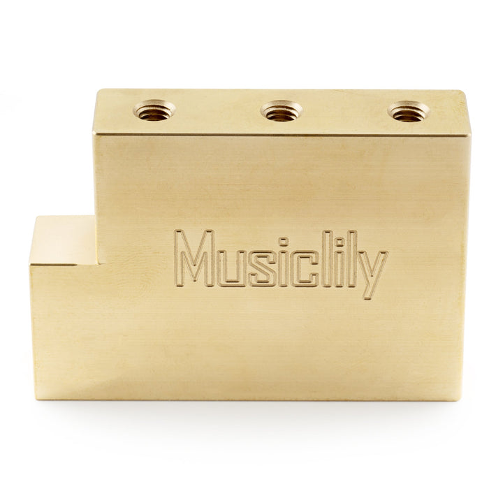 Part of musiclily ultra 42mm full solid brass steel l shaped tremolo block for electric guitar floyd rose locking tremolo bridge mx2235p