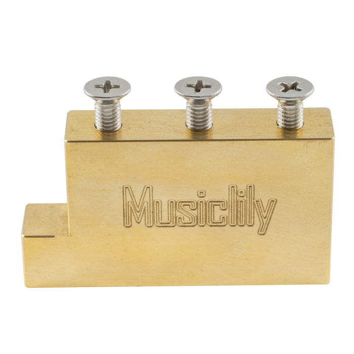 Part of musiclily ultra 32mm full solid brass steel l shaped tremolo block for electric guitar floyd rose locking tremolo bridge mx2235