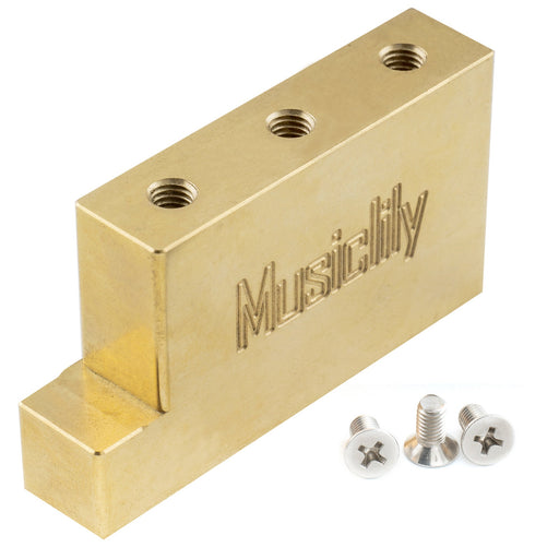 musiclily ultra 32mm full solid brass steel l shaped tremolo block for electric guitar floyd rose locking tremolo bridge mx2235