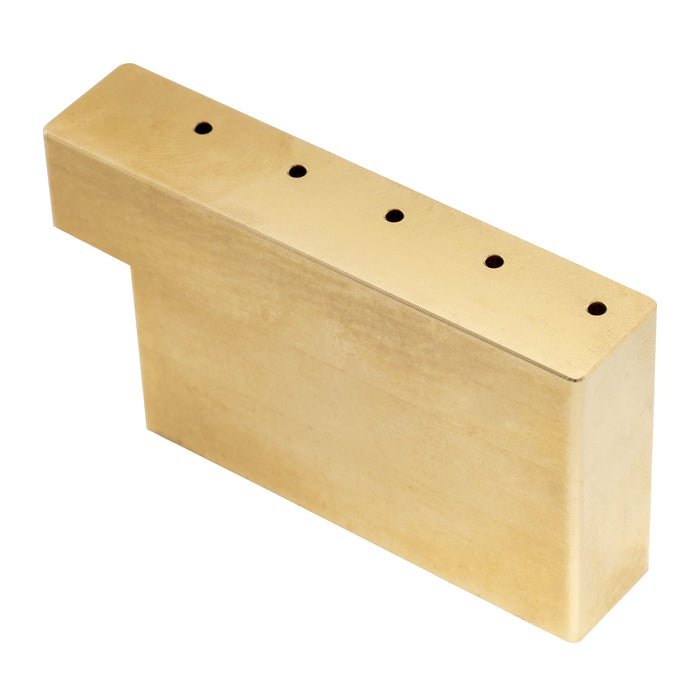 detail of musiclily ultra 32mm full solid brass steel l shaped tremolo block for electric guitar floyd rose locking tremolo bridge mx2235