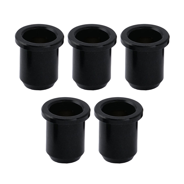 musiclily pro 14mm brass through body string mounting ferrules for electric bass mx2245 5p, black