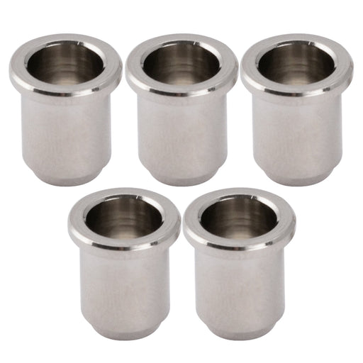 musiclily pro 14mm brass through body string mounting ferrules for electric bass mx2245 5p