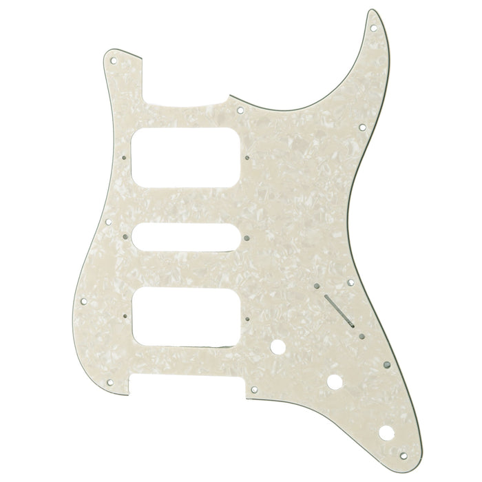musiclily pro 11 holes round corner hsh guitar pickguard for american mexican fender standard strat style electric guitar 3ply 4ply mx2247p