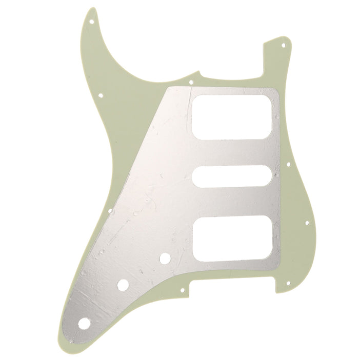Musiclily Pro Battipenna per chitarra con angoli arrotondati HSH a 11 fori per chitarra elettrica stile American Mexican Fender Standard Strat, 3 strati/4 strati