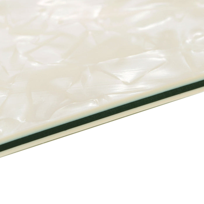 detail of musiclily pro 11 holes round corner hh guitar pickguard for american mexican fender standard strat style electric guitar 3ply 4ply mx2248p