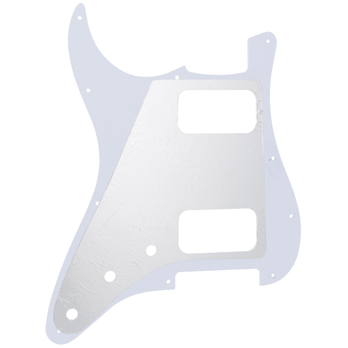 Musiclily Pro 11穴 ラウンドコーナーHH STタイプピックガード USA/メキシコスタンダードFender Stratストラトエレキギター用 4プライ エイジドホワイトパール