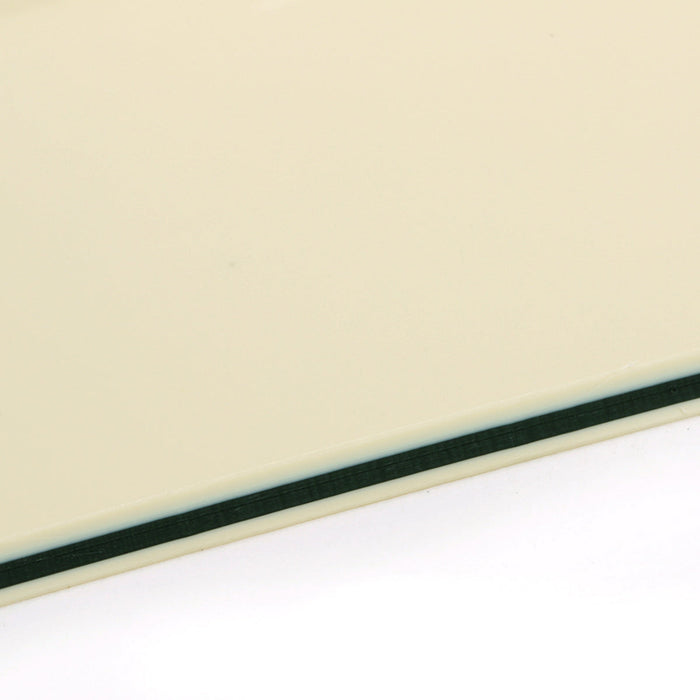 Musiclily Pro 11穴 ラウンドコーナーHH STタイプピックガード USA/メキシコスタンダードFender Stratストラトエレキギター用 4プライ エイジドホワイトパール