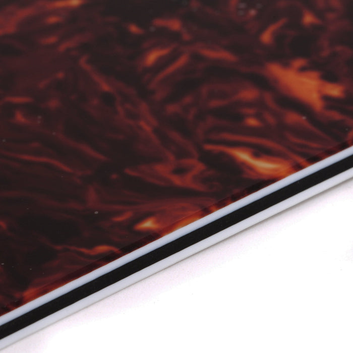 Musiclily Pro 11穴 ラウンドコーナーHH STタイプピックガード USA/メキシコスタンダードFender Stratストラトエレキギター用 4プライ エイジドホワイトパール