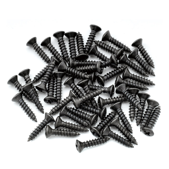 musiclily ultra 3 12mm stainless steel pickguard countersunk mounting screws for usa fender style electric guitar or bass mx2252 50p, black