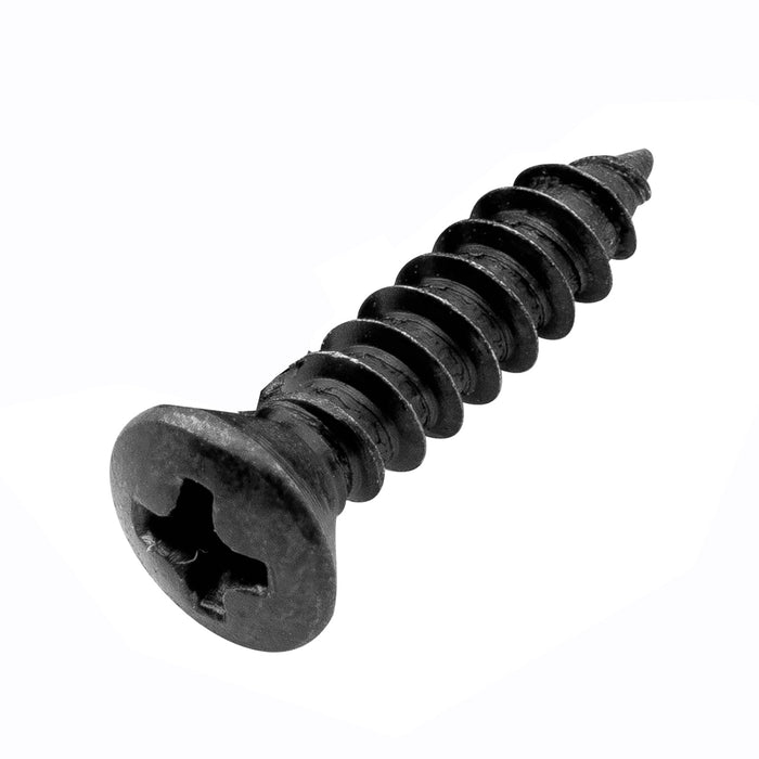 musiclily ultra 3 12mm stainless steel pickguard countersunk mounting screws for usa fender style electric guitar or bass mx2252p, black