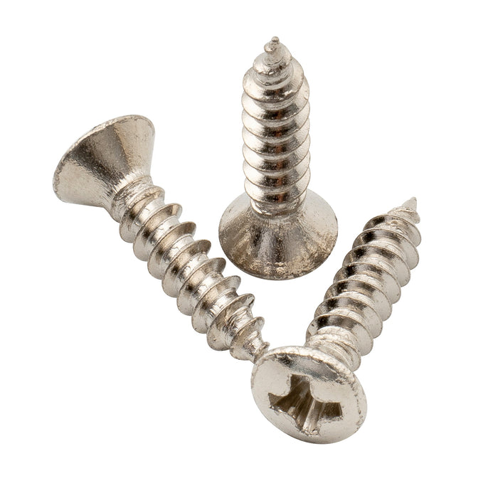 Musiclily Ultra UNC#4-40x1/2 Zoll Senkkopf-Befestigungsschrauben für Schlagbrett aus Edelstahl für E-Gitarre oder Bass im USA-Fender-Stil, 50er-Set