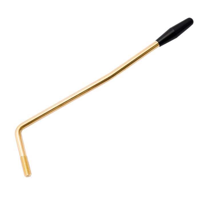 musiclily ultra m5 threaded in full solid stainless steel tremolo arm whammy bar 5mm vibrato arm for mexico fender strat style electric guitar mx2260p, gold