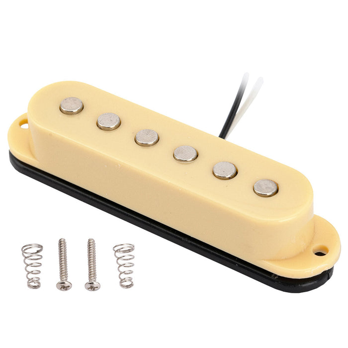 Musiclily Basic 50mm Pickup a bobina singola in ceramica per il collo della chitarra elettrica in stile Strat.