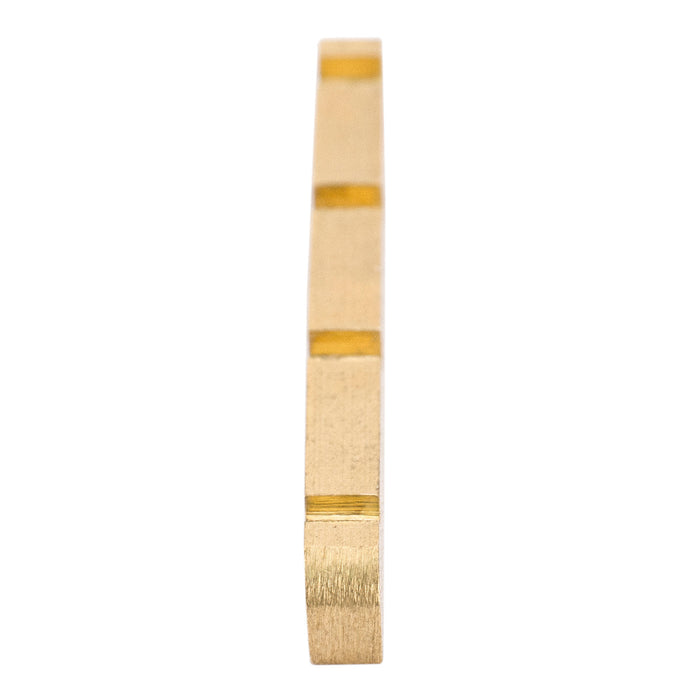 detail of musiclily basic 4 string electric bass pre slotted brass nut 43x3 5x6mm mx2298