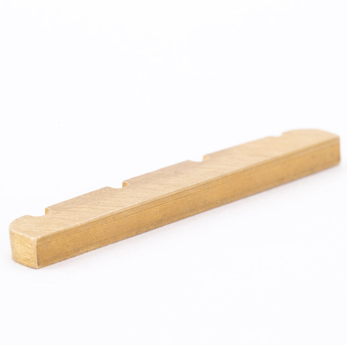 details of musiclily basic 4 string electric bass pre slotted brass nut 43x3 5x6mm mx2298