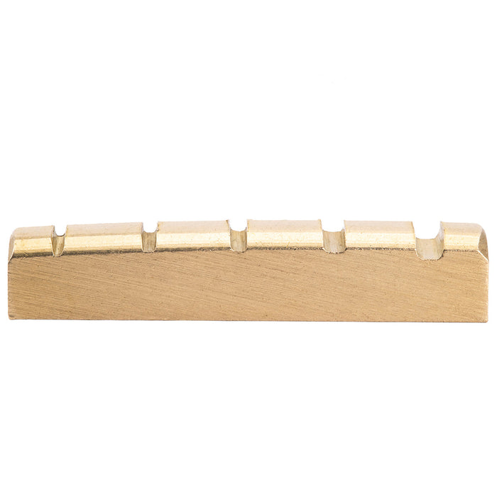 musiclily basic 5 string electric bass pre slotted brass nut 45x6x9mm mx2302