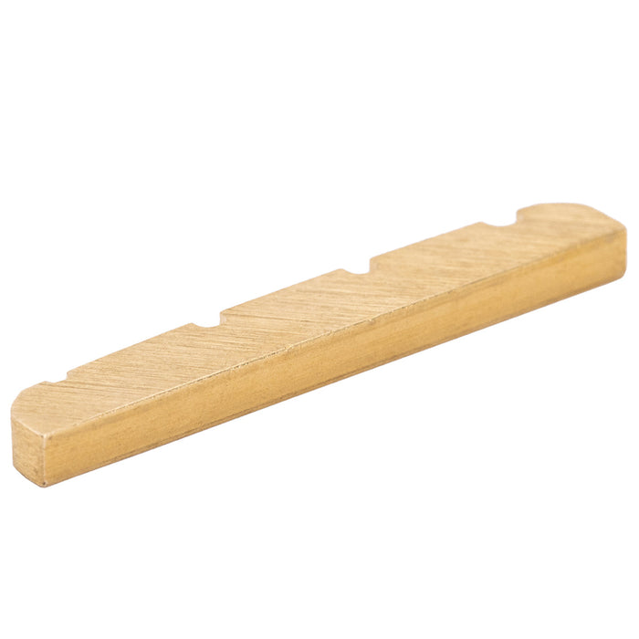 details of musiclily basic 4 string electric bass pre slotted brass nut 42x3 5x6mm mx2303