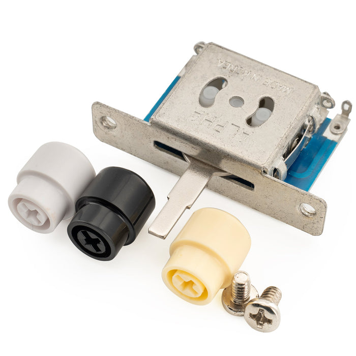 Selector de pastillas de palanca Alpha de 3 vías para guitarra eléctrica tipo Tele importada