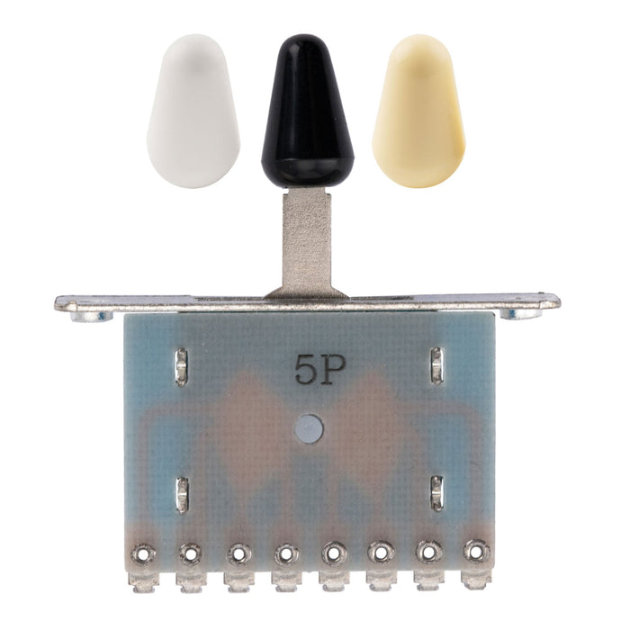 Selector de palanca de 5 posiciones Alpha para guitarra eléctrica tipo Strat importada