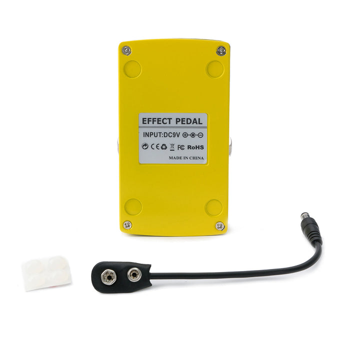 musiclily pro yellow electric guitar effects pedal dc 9v adapter powered true bypass super overdrive mx2320p details