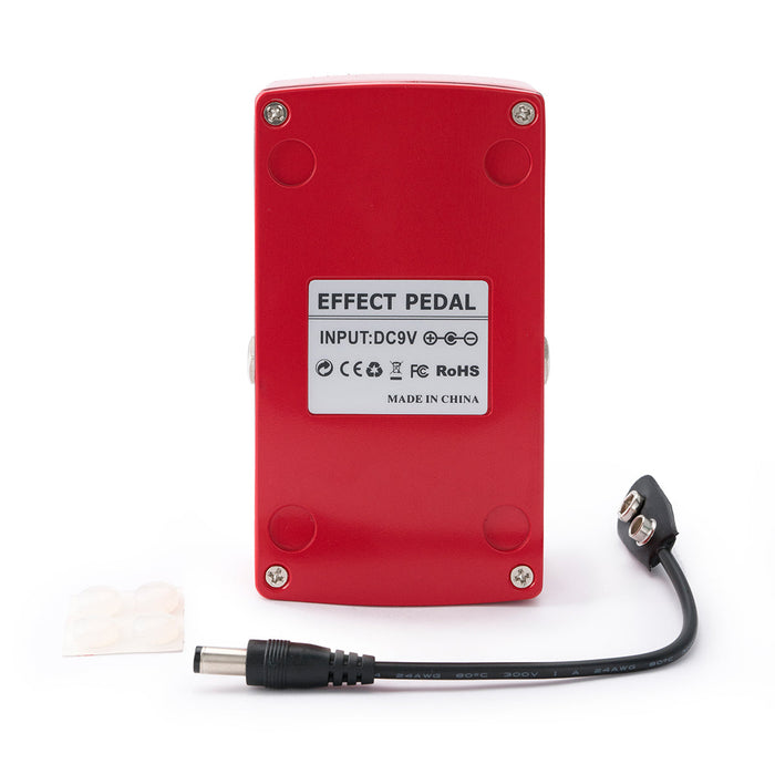 musiclily pro red electric guitar effects pedal dc 9v adapter powered true bypass classic english distortion mx2320p details