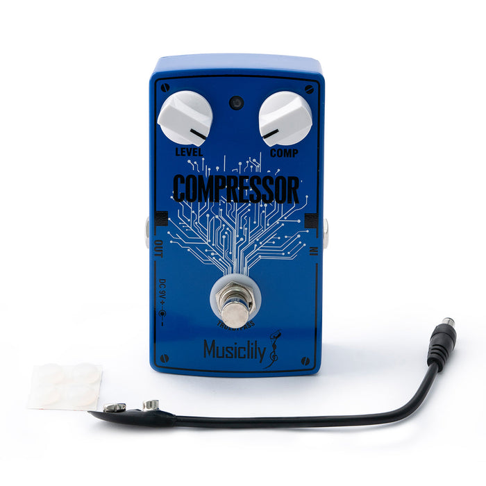 musiclily pro electric guitar effects pedal dc 9v adapter powered true bypass compressor mx2320p
