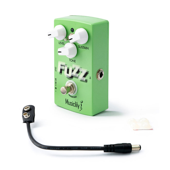 Part of musiclily pro electric guitar effects pedal dc 9v adapter powered true bypass octave fuzz mx2320p