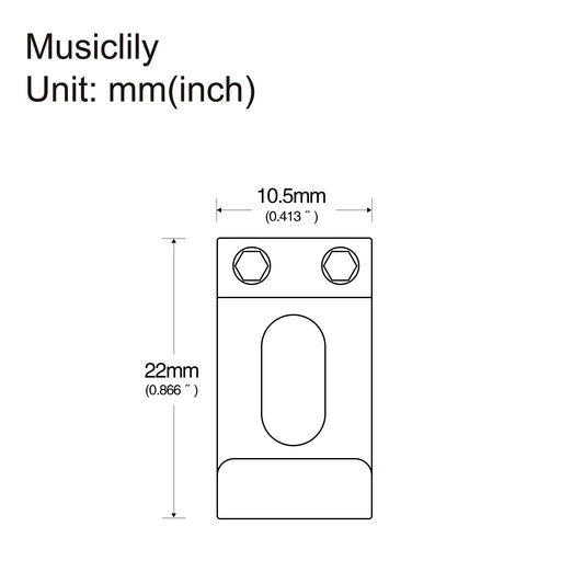 Dimensions of wilkinson m series 10 5mm vintage style steel saddles for strat style electric guitar wilkinson m series bridge mx2338 2p