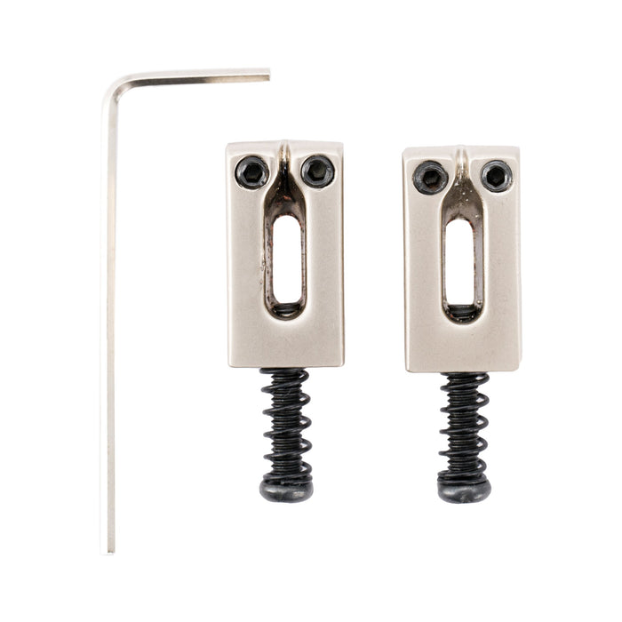 wilkinson m series 10 5mm modern style saddles for strat style electric guitar wilkinson m series bridge mx2339 2p, nickel