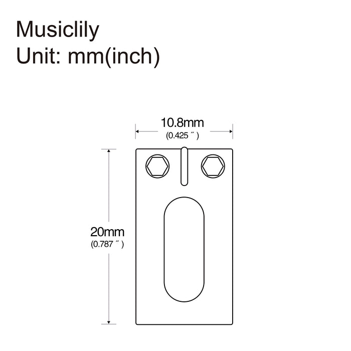 Dimensions of wilkinson m series 10 8mm modern style saddles for imported strat tele style electric guitar wilkinson m series bridge mx2341 2p