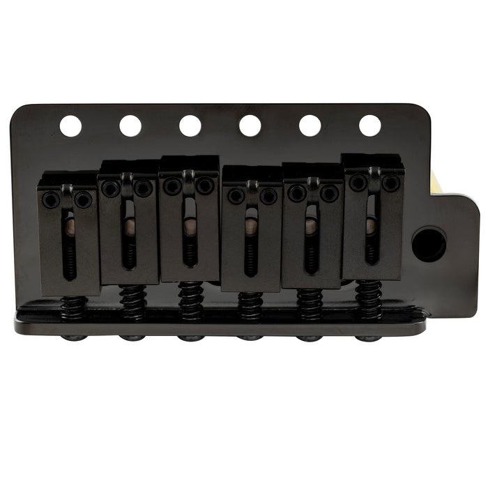 Part of musiclily ultra 52 5mm2 1 16 inch standard 6 screw st tremolo bridge with modern brass saddles 36mm solid brass block push in arm for strat style electric guitar mx2373p