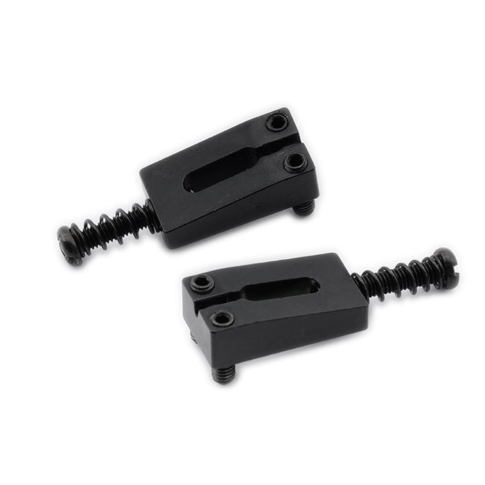 detail of wilkinson wvp tremolo bridge 10 8mm stainless steel saddles for imported strat style electric guitar mx2376 6p