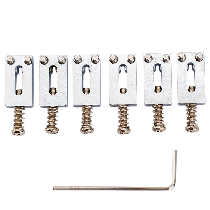 wilkinson wvp tremolo bridge 10 8mm stainless steel saddles for imported strat style electric guitar mx2376 6p, gold