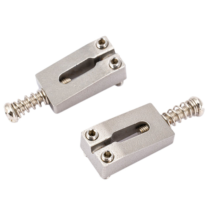 detail of wilkinson wvp tremolo bridge 10 8mm stainless steel saddles for imported strat style electric guitar mx2376nu 2