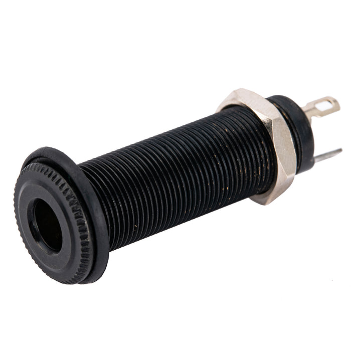 musiclily pro 1 4 inch 6 35mm cylinder mono output jack socket for electric guitar bass mx2396p, black