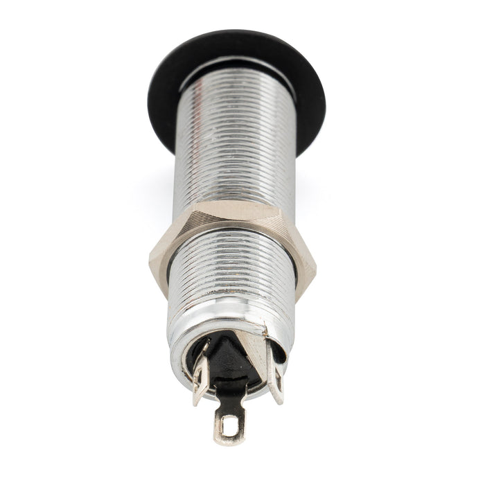 Musiclily Pro 1/4 inch 6.35mm Cylinder Mono Output Jack Socket for Electric Guitar Bass, Chrome