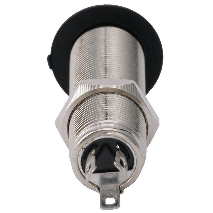 musiclily pro 1 4 inch 6 35mm cylinder mono output jack socket for electric guitar bass mx2396p, nickel