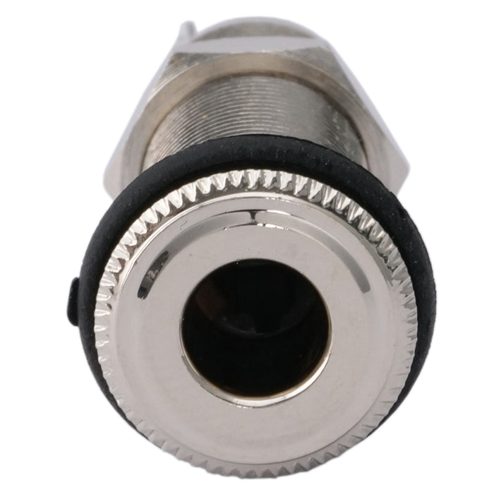 musiclily pro 1 4 inch 6 35mm cylinder mono output jack socket for electric guitar bass mx2396p, nickel