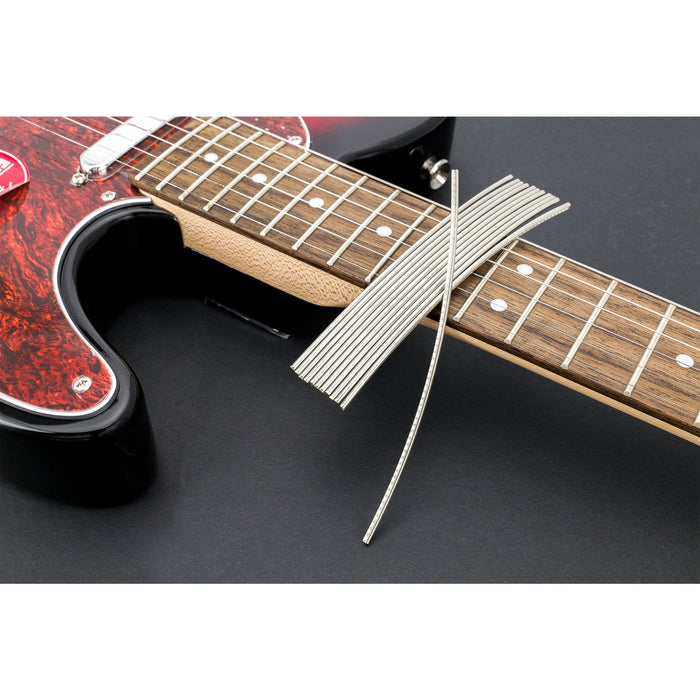 Application of sintoms e210128 e215114 elite series nickel silver extra hard 2 1mm 2 2mm small fret wire set for classic acoustic guitar mx2410