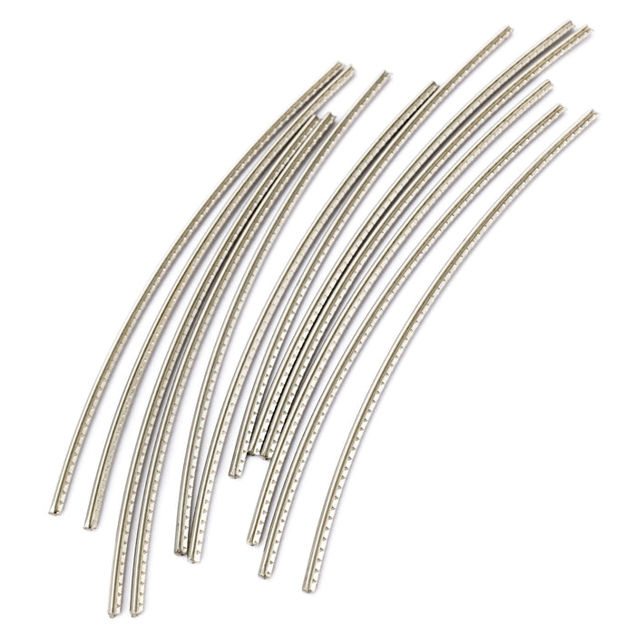 Part of sintoms e241138 elite series nickel silver extra hard 2 4mm medium fret wire set for fender squier electric guitar mx2413