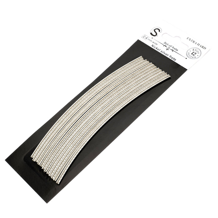 sintoms e241138 elite series nickel silver extra hard 2 4mm medium fret wire set for fender squier electric guitar mx2413