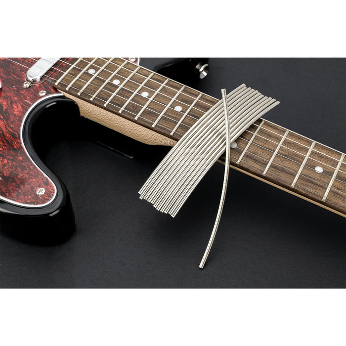 Application of sintoms e300147 elite series nickel silver extra hard 3 0mm jumbo fret wire set for electric bass mx2418