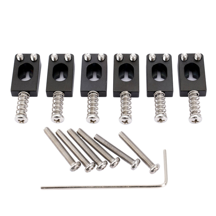 Part of musiclily ultra 10 5mm full solid brass prs style tremolo bridge saddles for strat style electric guitar mx2437 6p