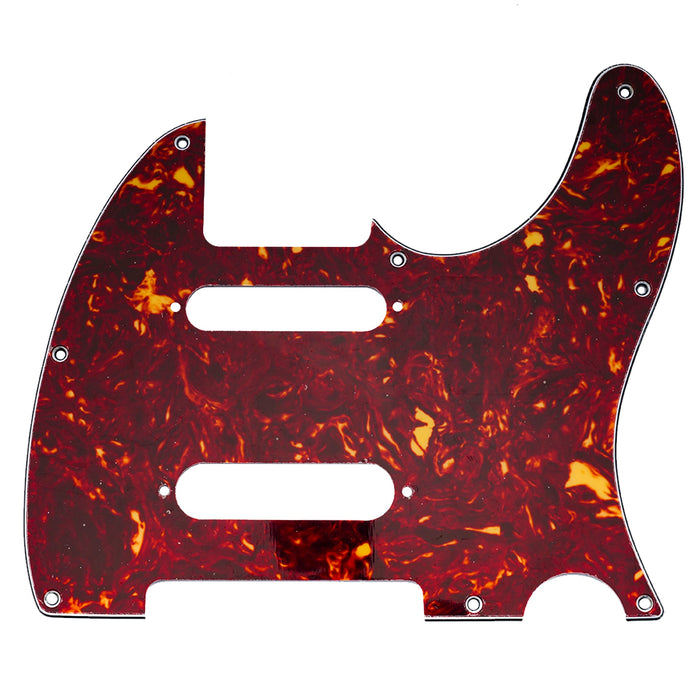 musiclily pro 8 holes ss guitar pickguard for us mexico fender deluxe nashville tele style electric guitar 3ply 4ply mx2452p, vintage tortoise