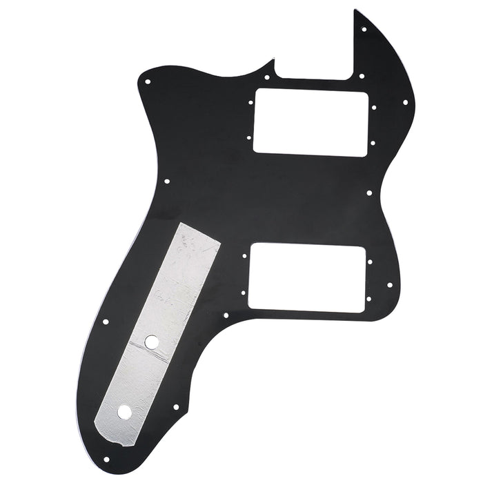 Musiclily Pro 12穴 Wide Range HH TLピックガード USA/メキシコFender 72 Tele Thinlineスタイルなエレキギター用 4プライ エイジドホワイトパール